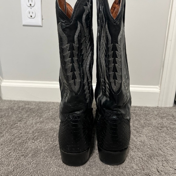 Vintage Dan Post python cowboy boots - Picture 3 of 11